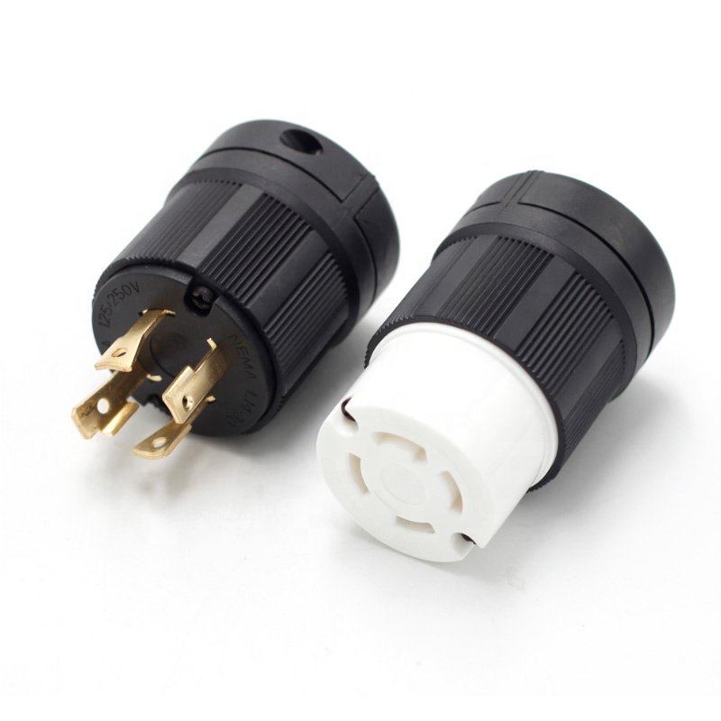 L14-30P 30 Amp 4-Prong Industrial Grade Male locking generator plug