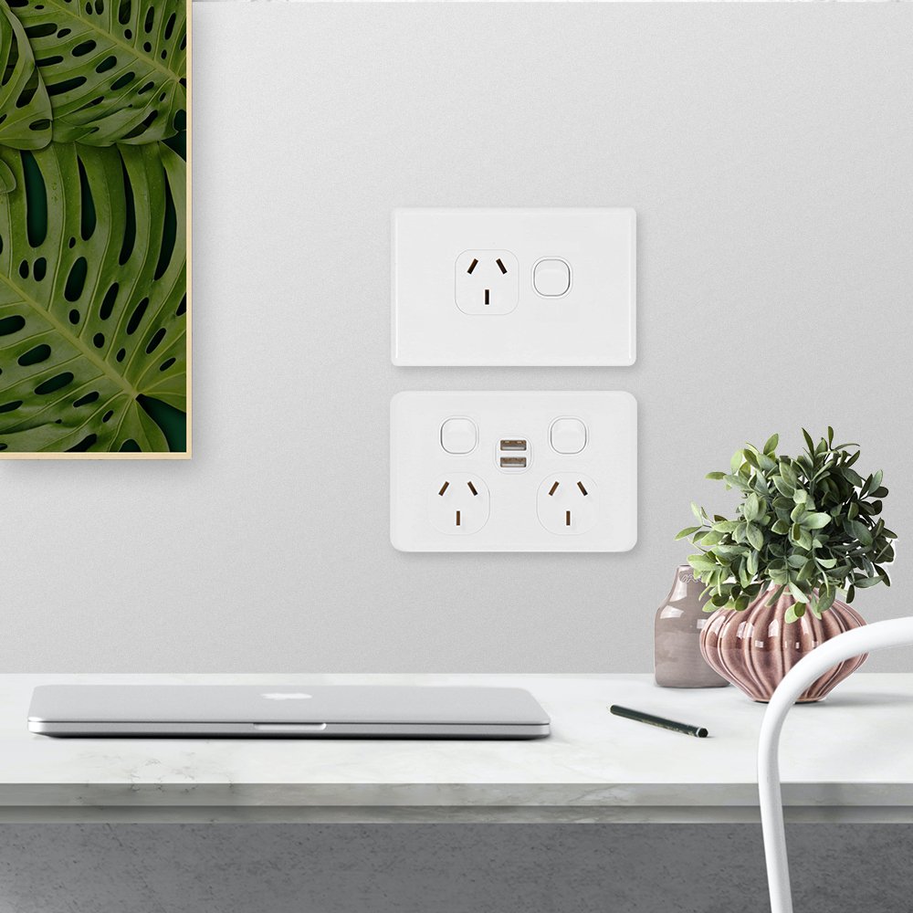 IGOTO Manufacturer Wholesale Wall Electric Switch SAA 10A Australian GPO Outlets Single Socket Outlet Double Pole Power Points