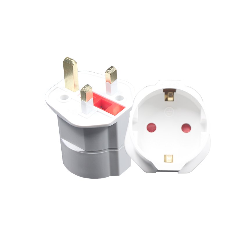 Euro Adapter 250v 125v Adaptor European Eu Universal World Wide Charger Power Schuko International Travel Uk Plug