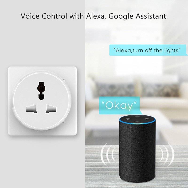 Tuya Smart Life 10A Wifi Smart Socket Plug Outlet