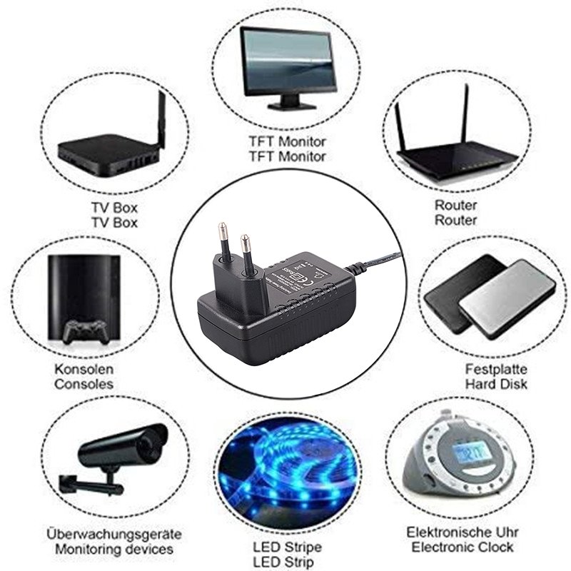48w 5v 2a 3a 12v 9v 10v 20v 4a 15v 16v 1.5a 24v 0.5a Ac Dc Wall Mounted Au Eu Uk Us Interchangeable Plug Power Adapter
