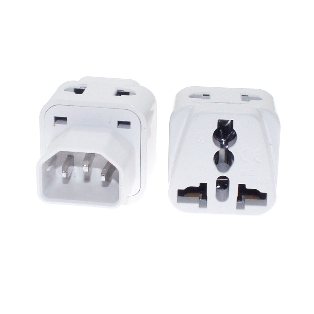 IEC 320 C14 UPS Power Connector Plug, 10A 250V Universal Female AU/US/UK/EU Socket To C14 Male Converter Power Adapter