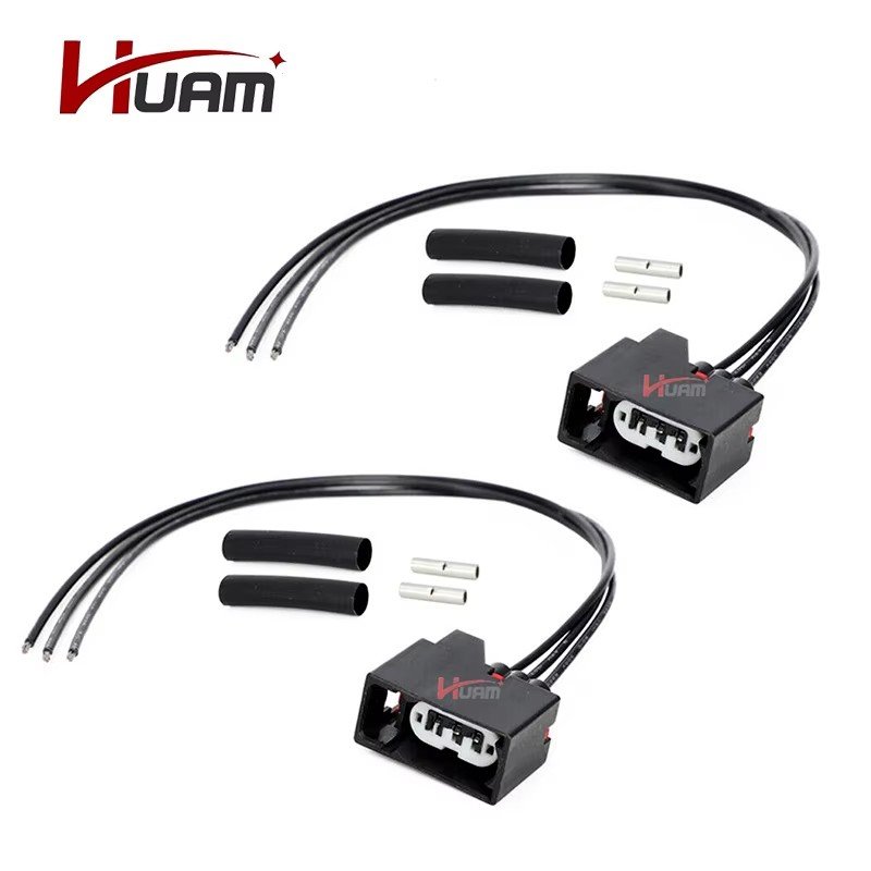 68065016AB/68226719AAFront Turn Signal Light Connector Plug Harness Compatible with Jeep Wrangler JK 2007-2018 Replace