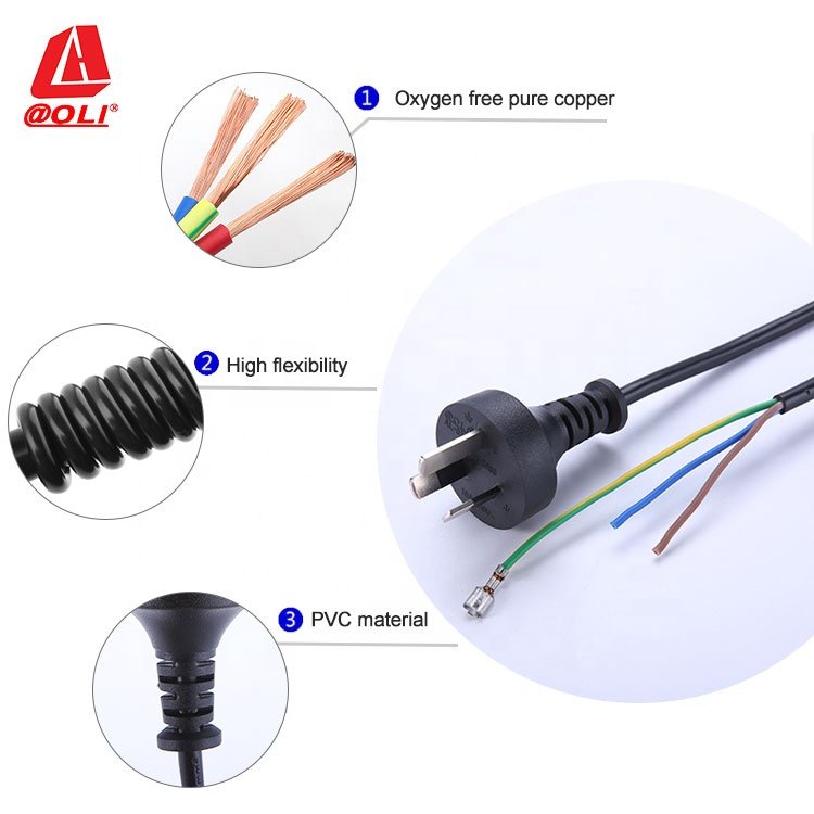 Australia Computer Power Supply pc power cable 3 pin SAA plug power cord