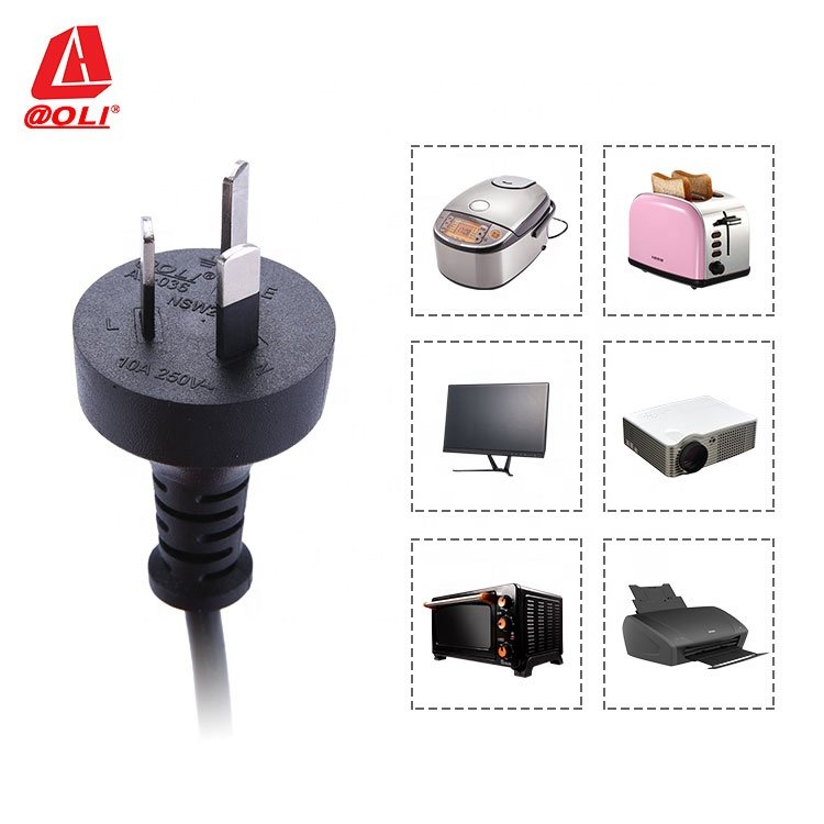 Australia Computer Power Supply pc power cable 3 pin SAA plug power cord