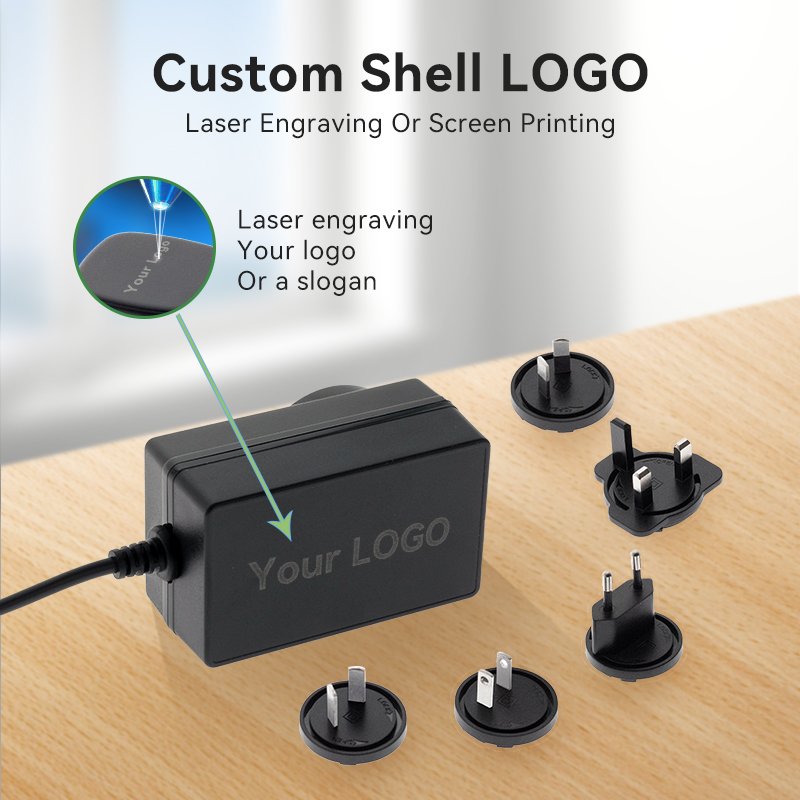 Merryking interchangeable plug ac dc 5v 5a 9v 3a 12v 2.5a 15v 2a 24v 1.5a universal power adapter 30w