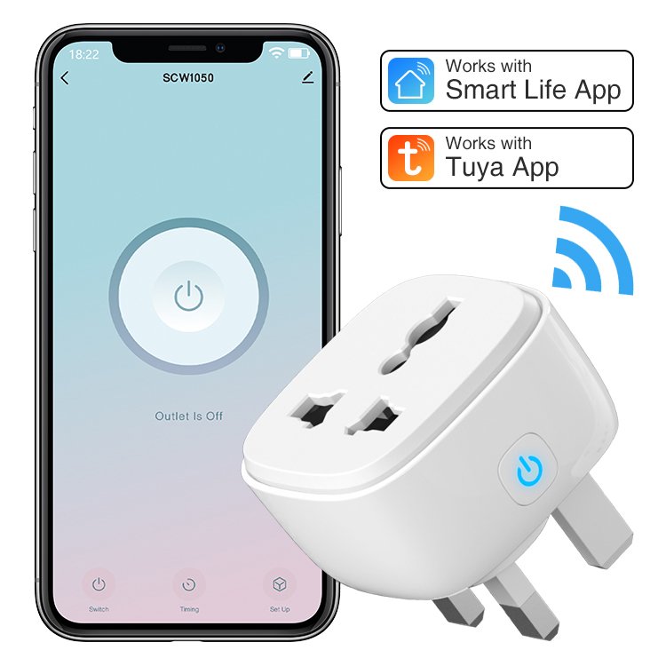 LDNIO SCW1050 UK EU US Electrical Plug With Customized Logo Brand Wifi Single Power Plug Wifi Smart Universal Power Strip