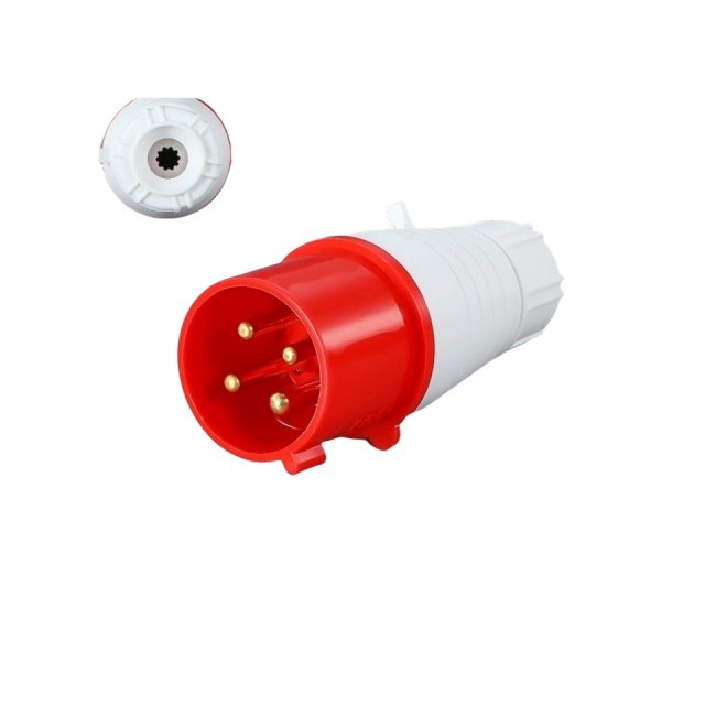 4 CORE, Industrial plug 380V, IP44, 16A 32A industrial socket plugger