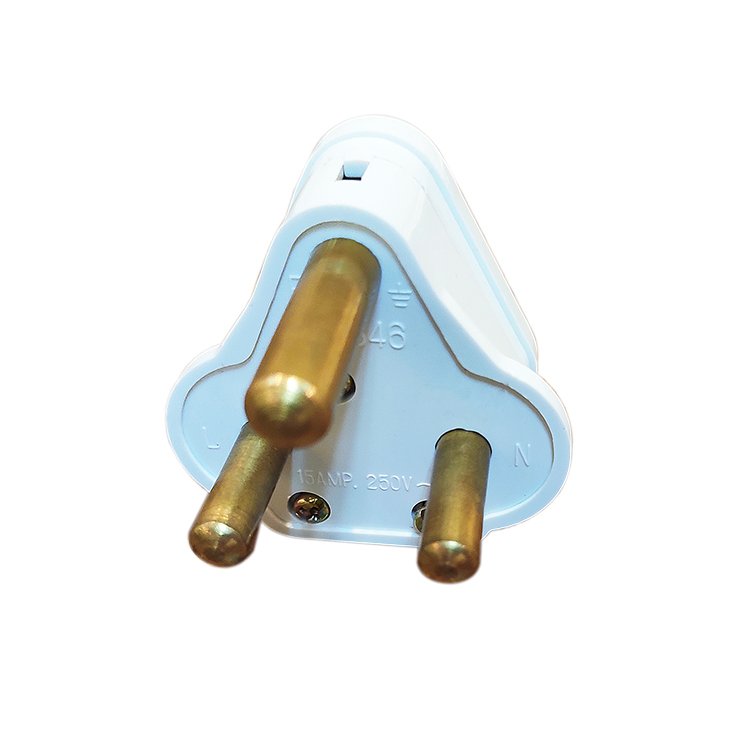 3 Big Round Pin 15amps Top Plug with fused