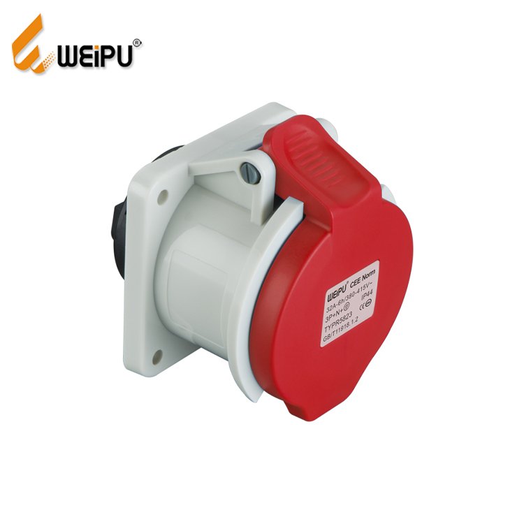China manufacturer 32A 230V/400V 3pin/4pin/5pin IP67 CEE Industrial socket electric industrial power plugs