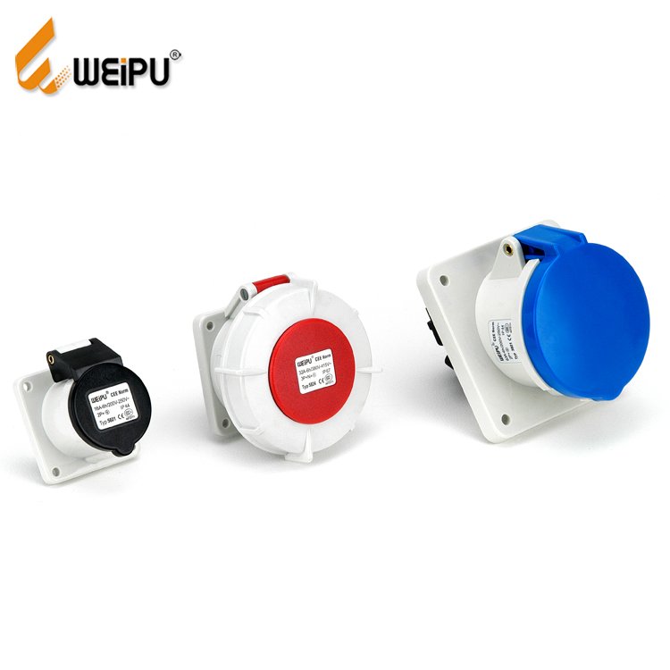 China manufacturer 32A 230V/400V 3pin/4pin/5pin IP67 CEE Industrial socket electric industrial power plugs