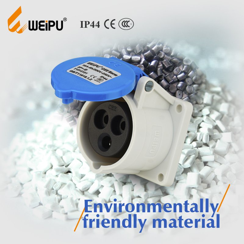China manufacturer 32A 230V/400V 3pin/4pin/5pin IP67 CEE Industrial socket electric industrial power plugs