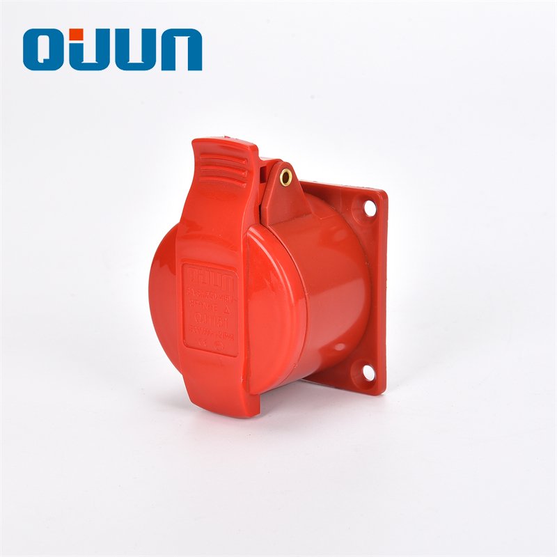 Manufacture 40a Industrial Plug Quick Socket Promotion High Quality Chinese OEM Red Wall Socket Industrial Noodle Machine Socket
