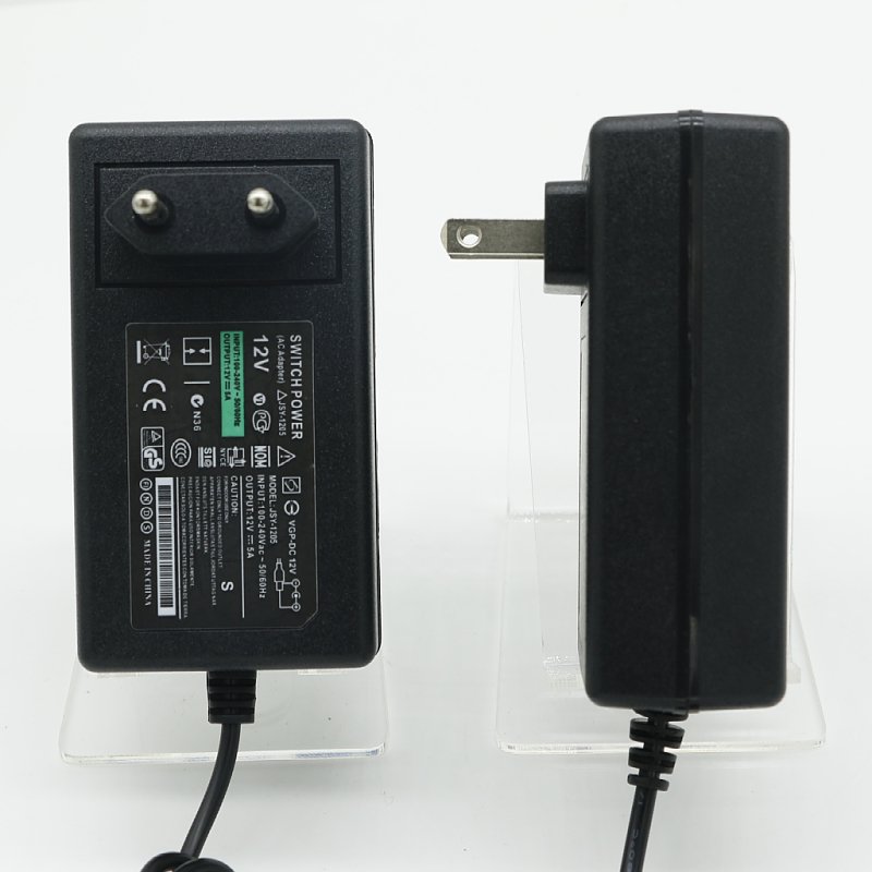 Electrical Manufacturer Adapter Pei&#39;an Wall Power Supply LED Switching Power Supply DC 12V5A 60W Dc 12v Plug in 12V5ADC