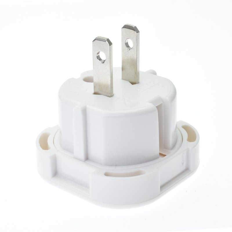 Free logo print UK to CN Japan US plug adapter converter 3 Pin To 2 Pin Type-G to America Australia travel Converter Rotated Pin