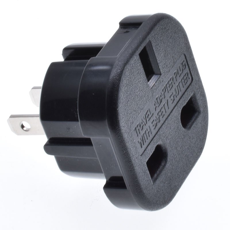 Free logo print UK to CN Japan US plug adapter converter 3 Pin To 2 Pin Type-G to America Australia travel Converter Rotated Pin