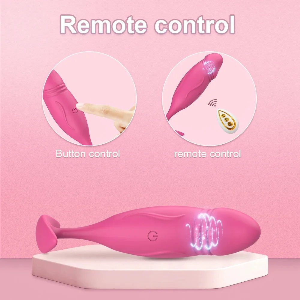 APP wireless remote control telescopic strong vibration simulation penis vibrator adult sex toys couple resonance plug