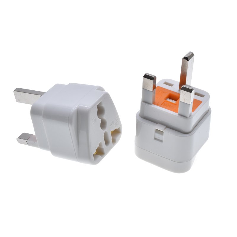 Universal to UK plug adapter 13A 250V Built-in fuse Multifunction EU USA AU to England Type-G 3 pins AC Power Travel Converter