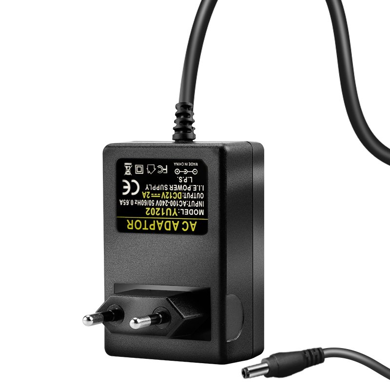 Black White Wall Plug 25W 5V 6V 9V 12V 15V 19V 20V 21V 22V 23V 24V Adapters For Led CCTV