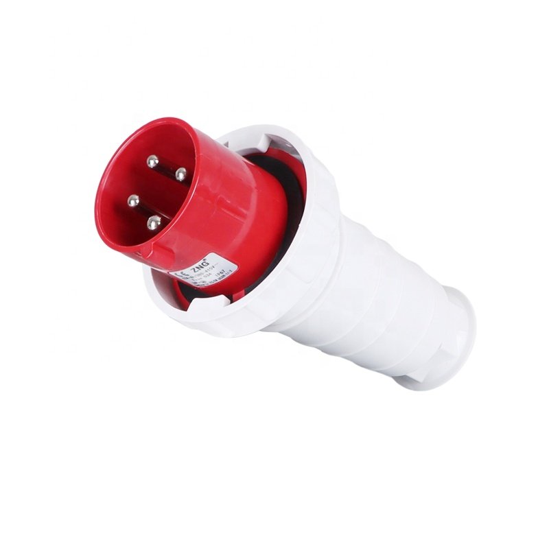 ZNG-034 IP67 Waterproof 4 Pin 380V/415V 63A Industrial Plug