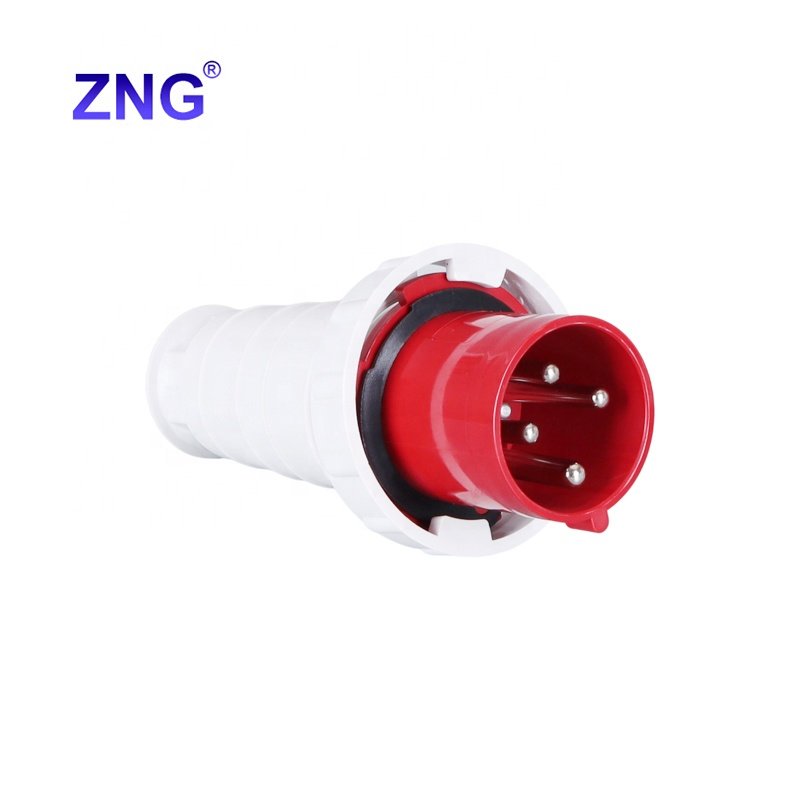 ZNG-034 IP67 Waterproof 4 Pin 380V/415V 63A Industrial Plug