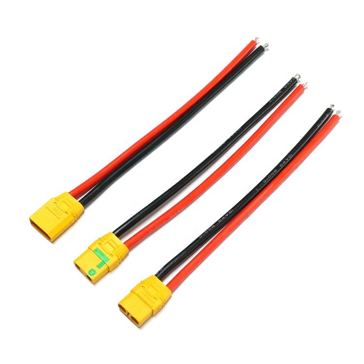 Original Amass Banana Plug Black XT60 12AWG XT 90 Antispark XT90 XT90H XT90/30/60 Energy Connector Wire Harness Cable Assembly