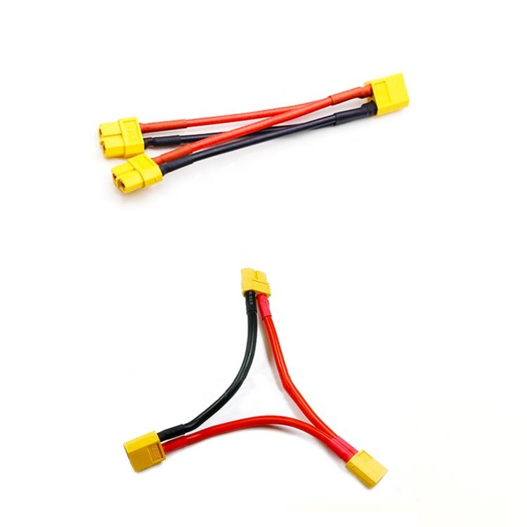 Original Amass Banana Plug Black XT60 12AWG XT 90 Antispark XT90 XT90H XT90/30/60 Energy Connector Wire Harness Cable Assembly