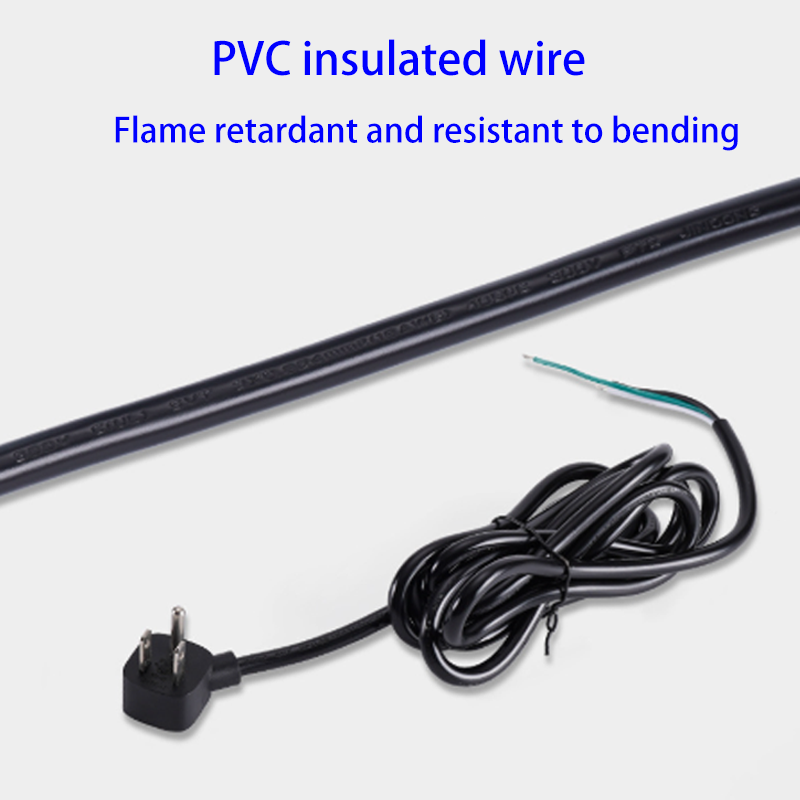 American three-plug power cord, ETL American PVC flame retardant sheath, square plug, power cord for electrical equipment