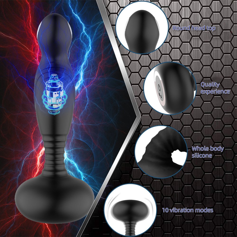 hot sale G-spot 10 frequency vibration Posterior anal plug vibrator Wireless remote control Men Anal toys