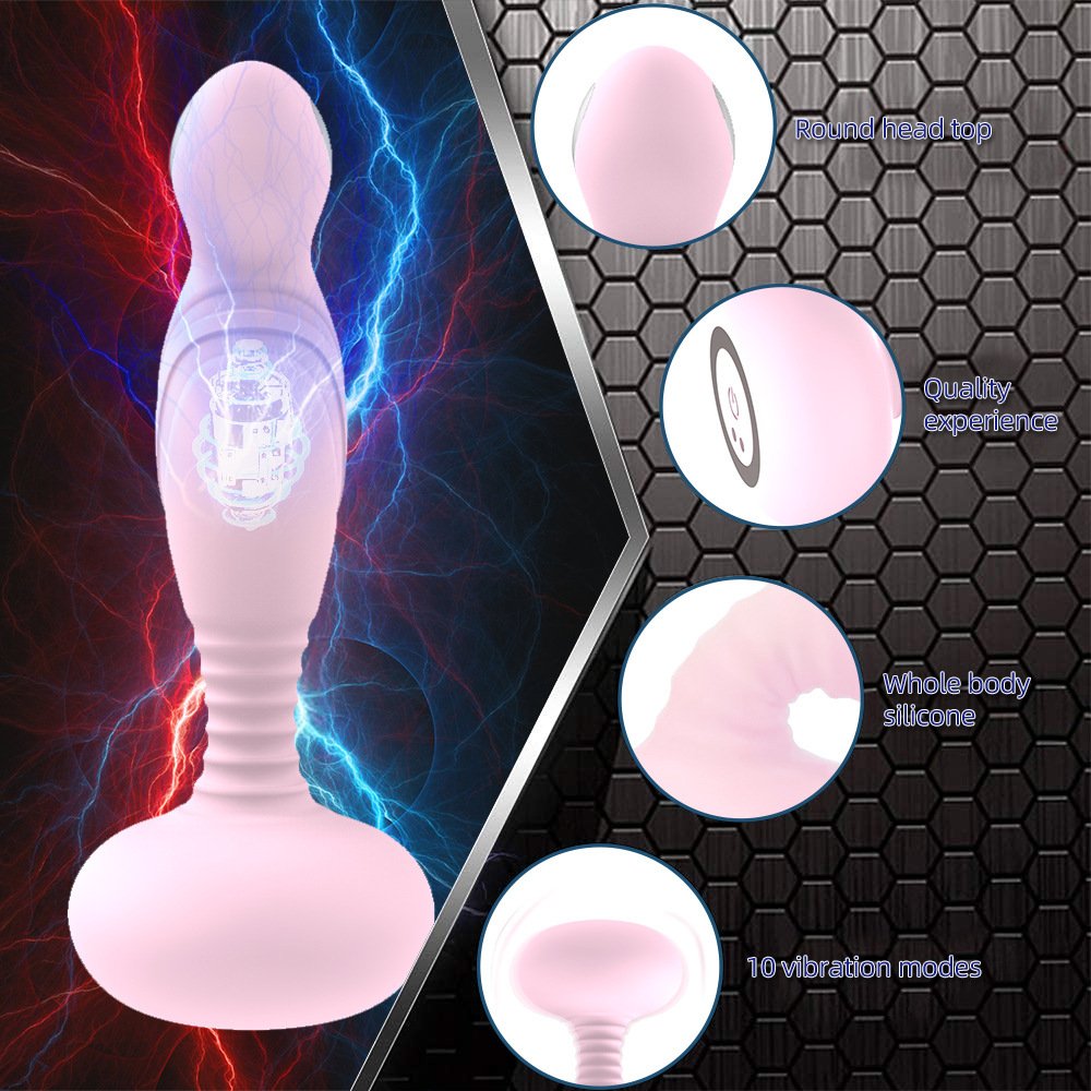 hot sale G-spot 10 frequency vibration Posterior anal plug vibrator Wireless remote control Men Anal toys