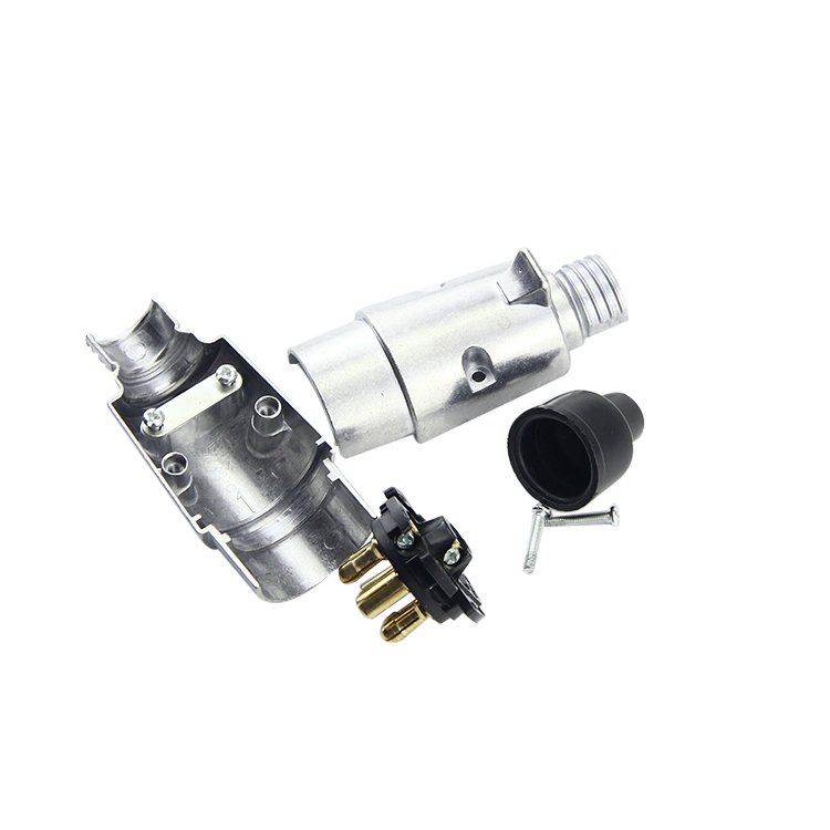 12V 24V metal 7pin Trailer Plugs adapter for truck