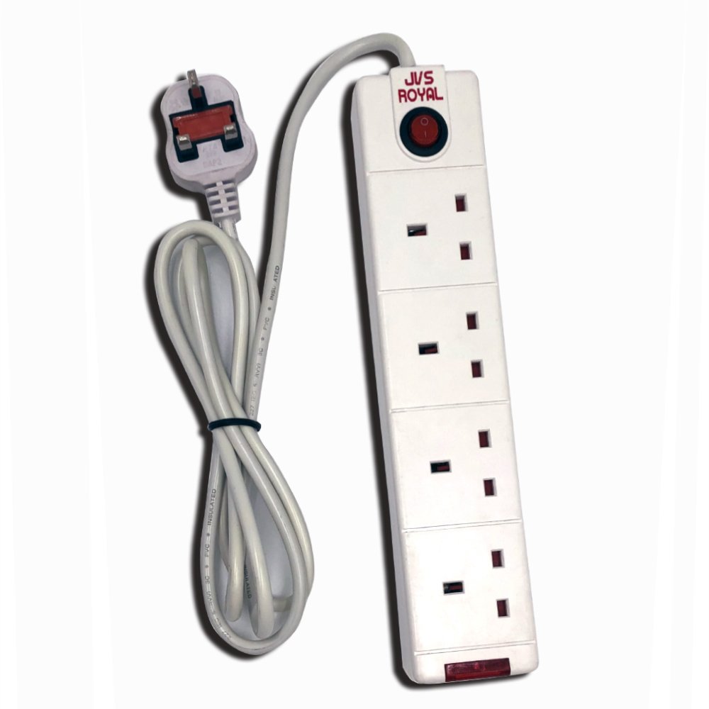 Customized Uk 4 Way Switches and sockets electrical outlet power Extension board & Cable Plug Socket