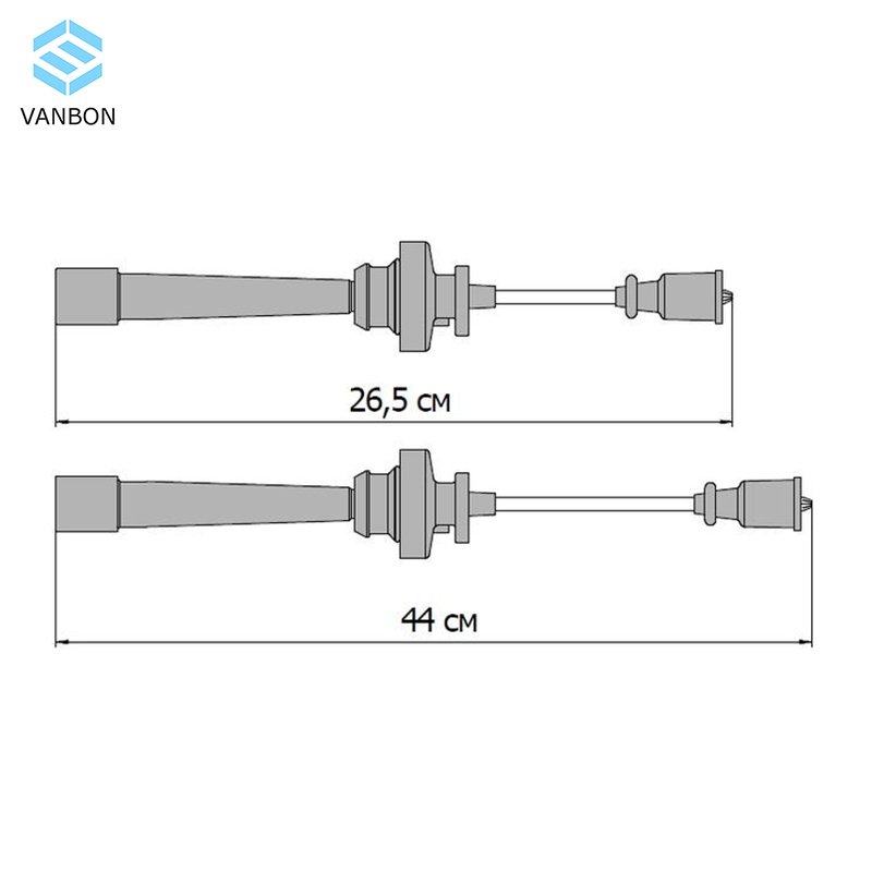 2Pcs/Set Ignition Cable Kit MD365102 134619 T539P 0986357273 Spark Plug Ignition Wire Cord Set For Mitsubishi Lancer