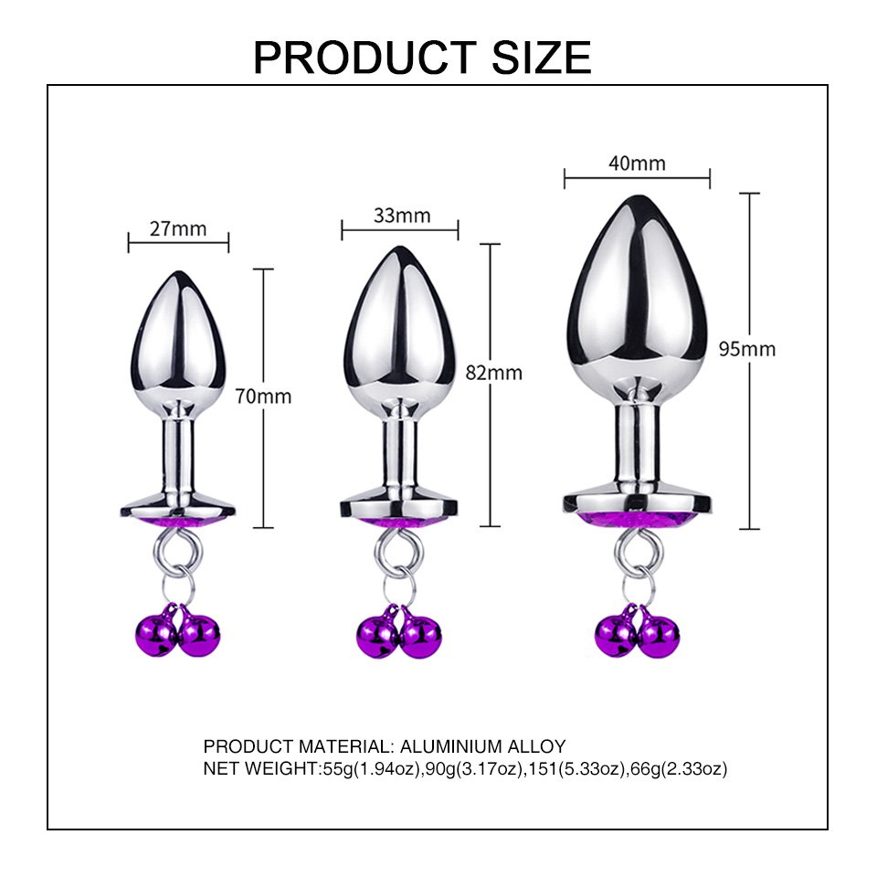 Aluminium Alloy Metal Anal Plug Fun Adult Sex Toys for Men and Women Butt Plug for Intimate Moments Juguetes Sexuales