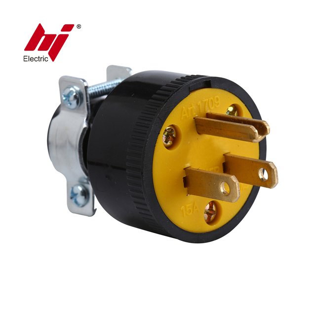 UL US American 15Amp Straight Blade Plug NEMA 5-15P Plug