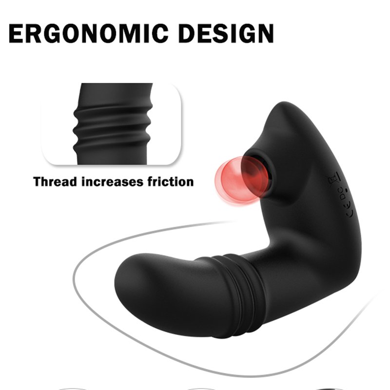 USB rechargeable anal plugs Retractable vibrating anal massager Remote Control Prostate Massage Telescopic Anal Plug