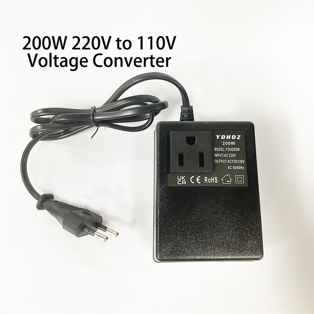 200W 220V Voltage Converter Transformer to 110V Travel EU/US/UK Plug Voltage Transformer Converter
