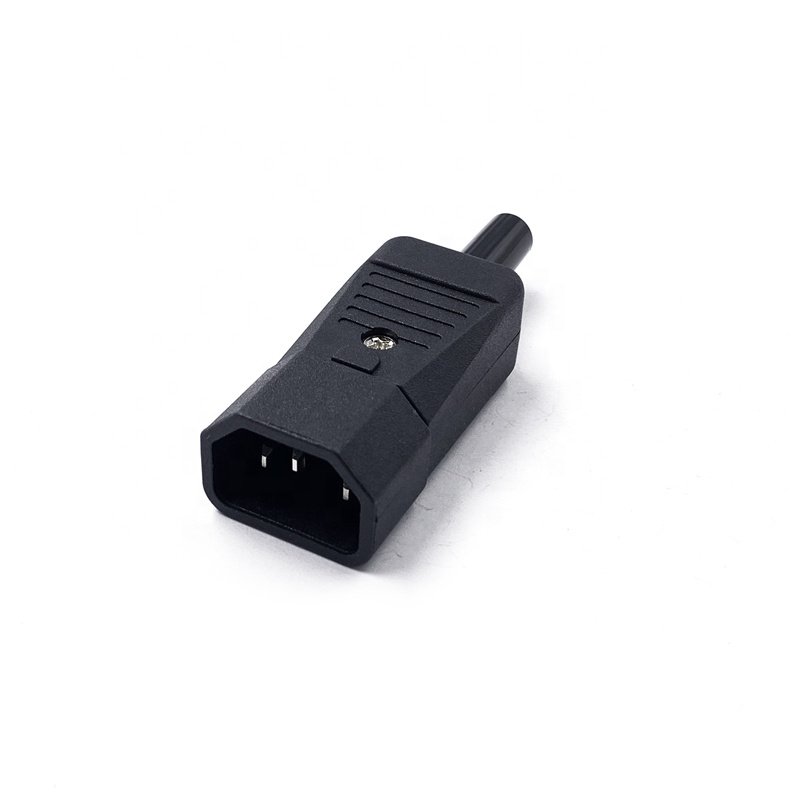 IEC320 C14 AC Electric Plug Assembly Plug for re-wirable