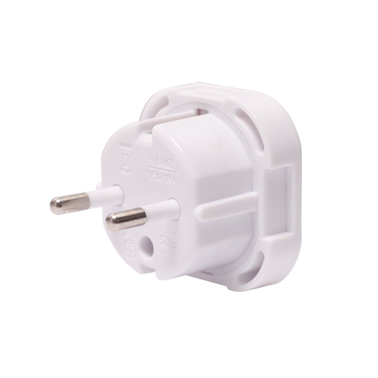 UK to EU European Plug Adapter Travel Power Converter 2-Pin Socket Adapter with CE RoHS Certificate IP44 Level 10A 240V