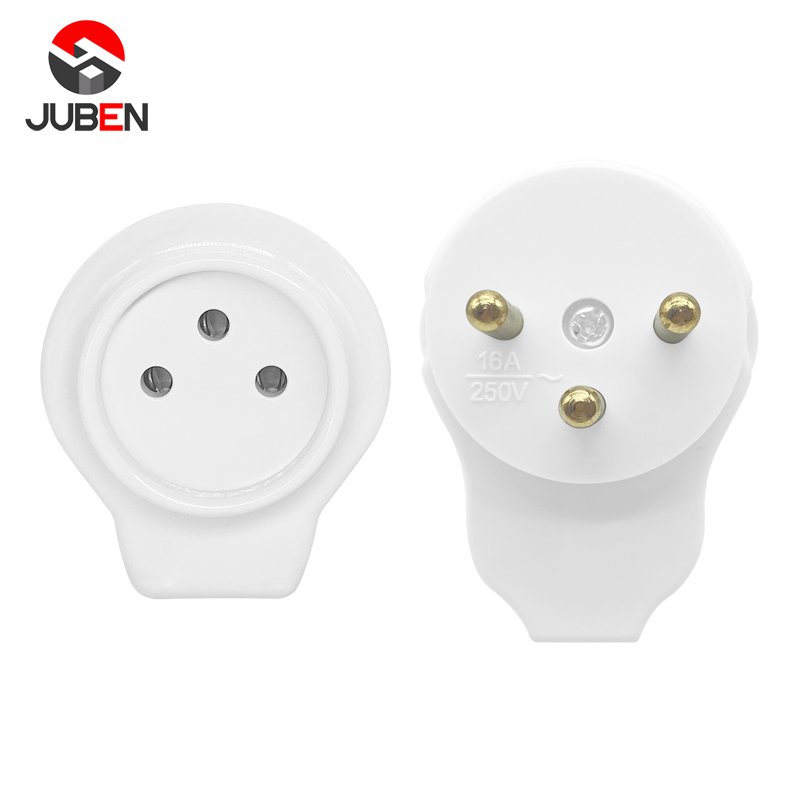 Israel plug nest male and female electrical connector plug 16A 250V power cord power plug