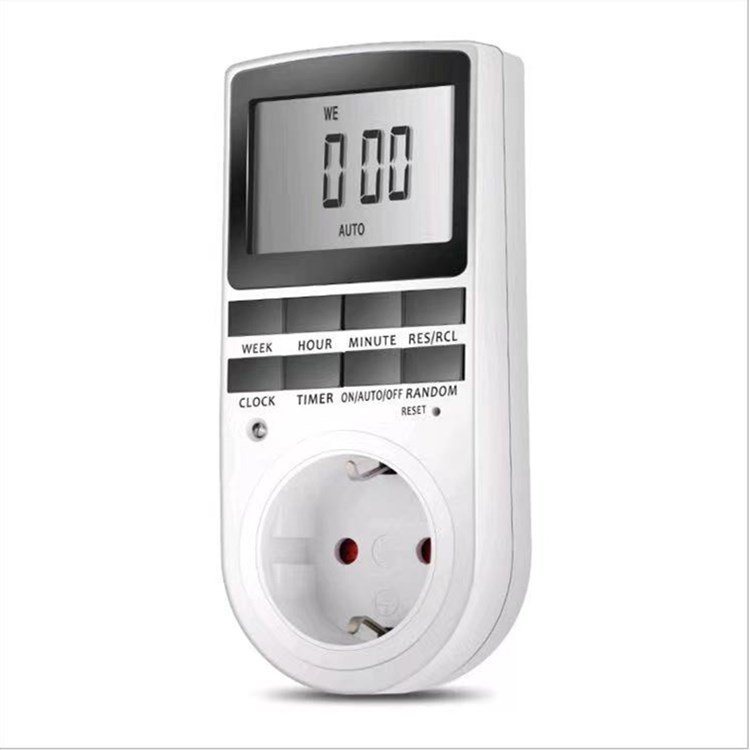 12/24 Hour Cyclic Timer Switch Electronic Digital Power Socket EU/US Plug Kitchen Timer Plug 220V
