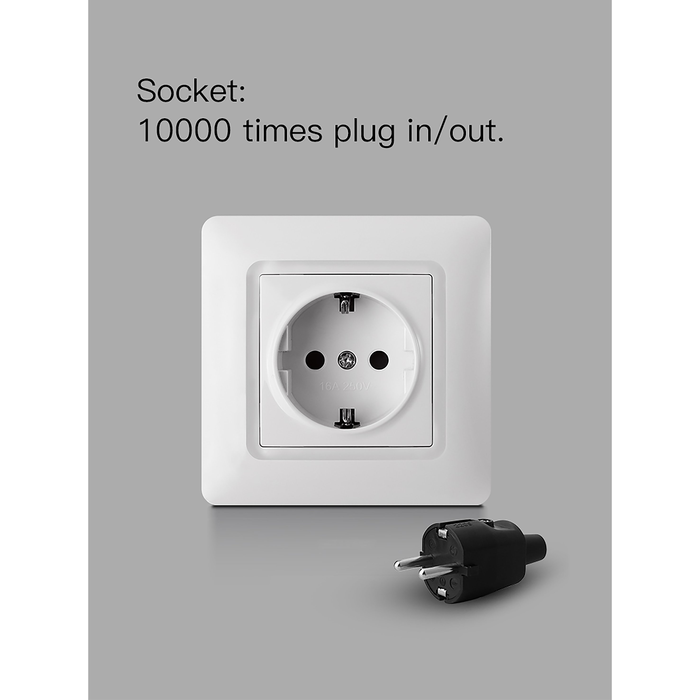 Single Schuko Socket Germany French Russia Electrical Switch Wall Socket EU Standard Plug Socket 16A 2P+T