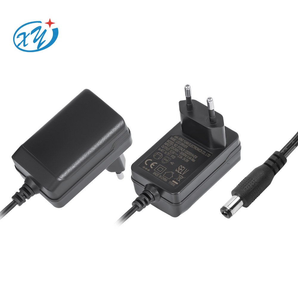 wholesale European CE GS led adaptor power supply adapter DC 9v 12v 24v 1A 2A 24w 12v 2000ma AC/DC Adapter