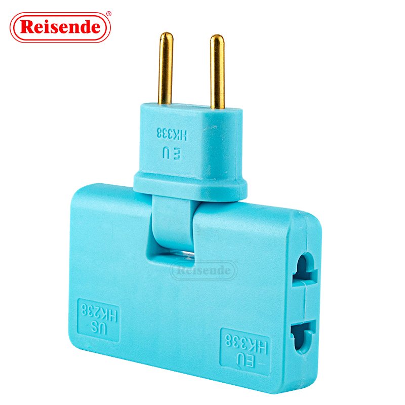 EU Plugs Converter One In Three 180 Degree Extension Plug Multi Plug Mini Slim Wireless Outlet Adapter