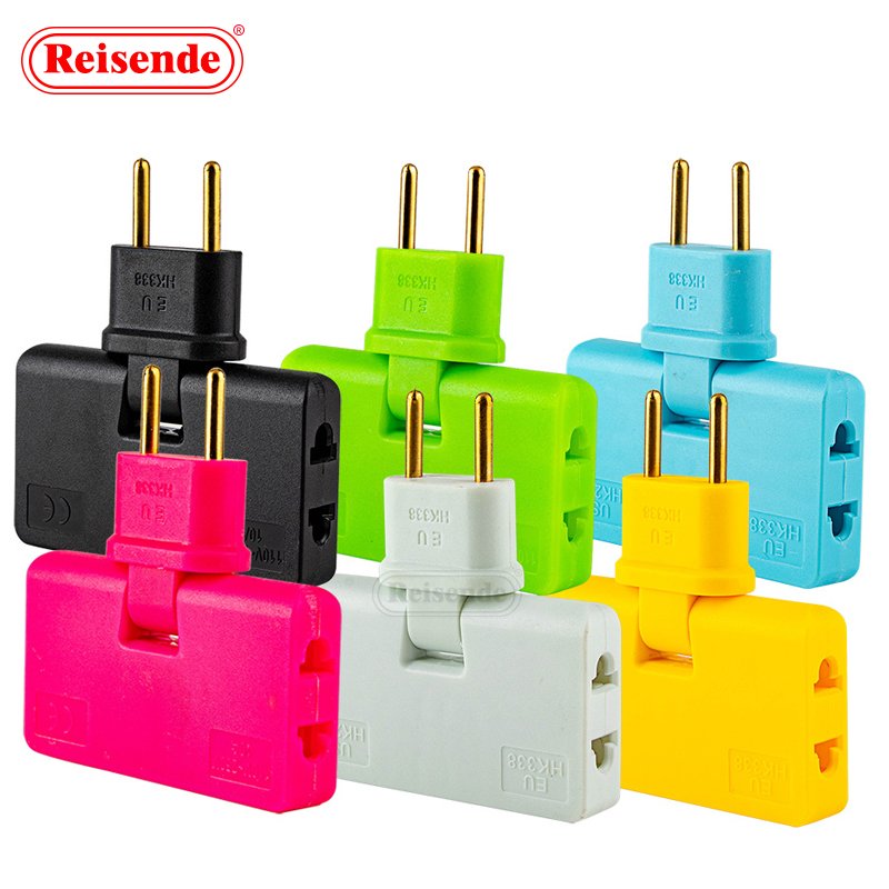 EU Plugs Converter One In Three 180 Degree Extension Plug Multi Plug Mini Slim Wireless Outlet Adapter