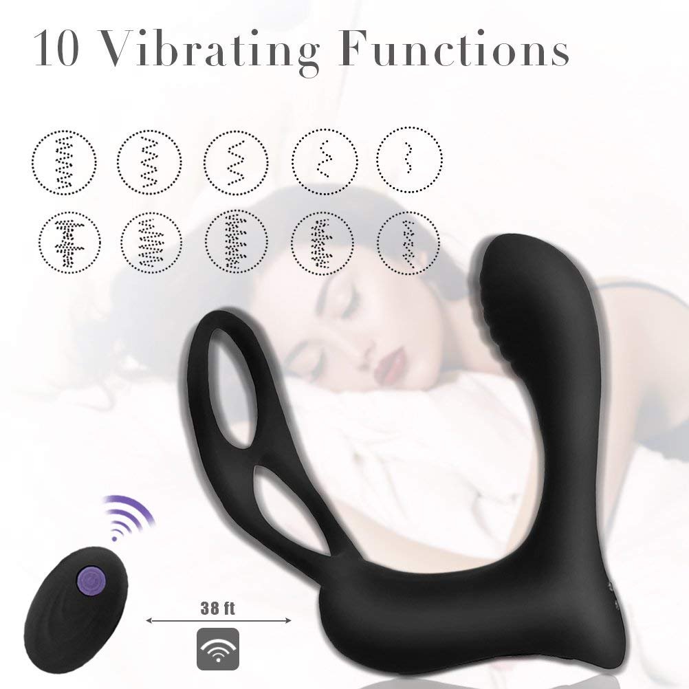 Anal Plug Silicone Waterproof Prostata Stimulator Butt Delay Ejaculation Ring Toy Shuanghuan Prostate Massager 4 Generation