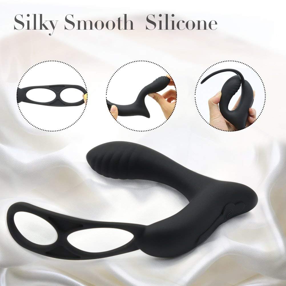 Anal Plug Silicone Waterproof Prostata Stimulator Butt Delay Ejaculation Ring Toy Shuanghuan Prostate Massager 4 Generation
