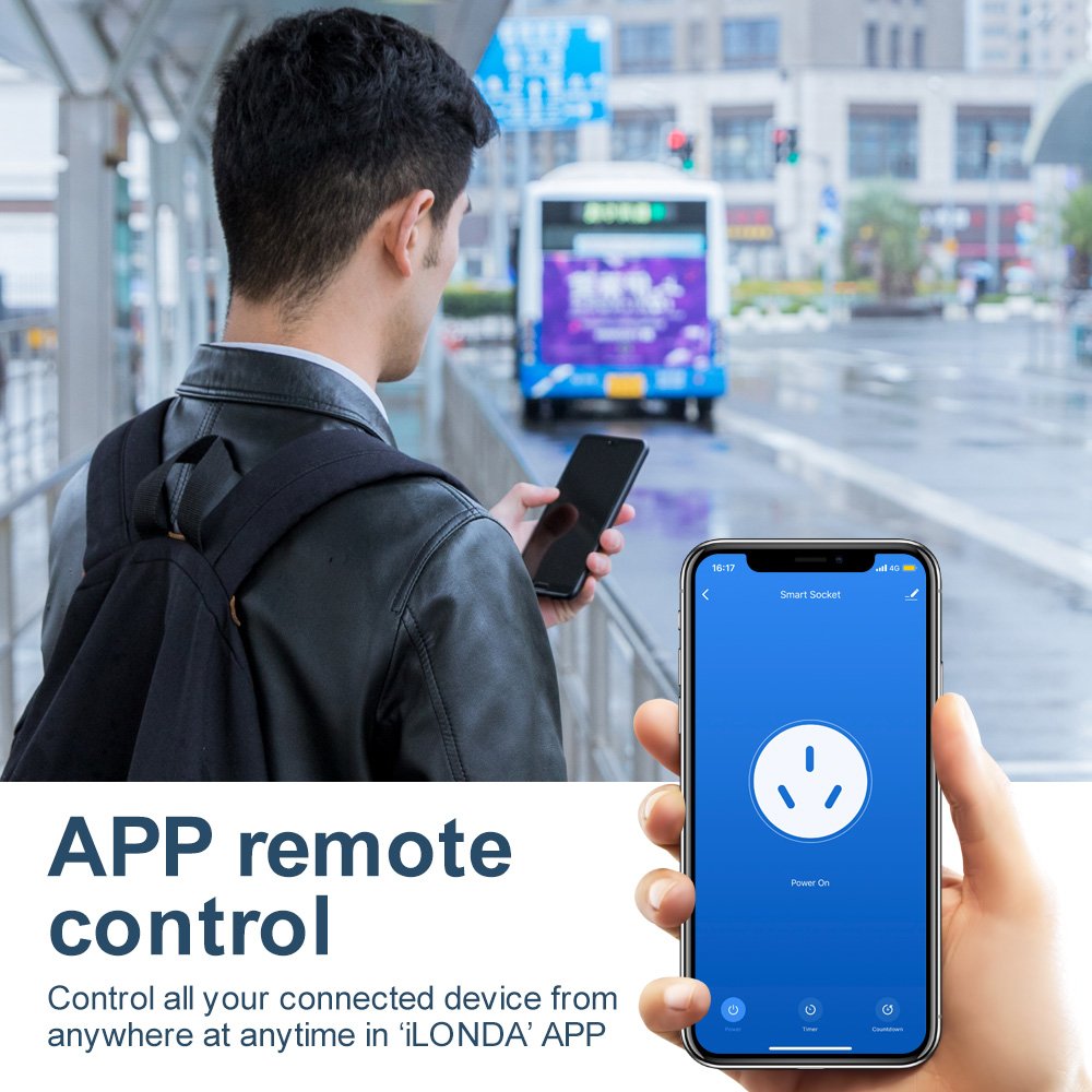 UK WiFi Mini Smart switch Remote Control Socket Timer Function Home Appliances Alexa Google Home power plug
