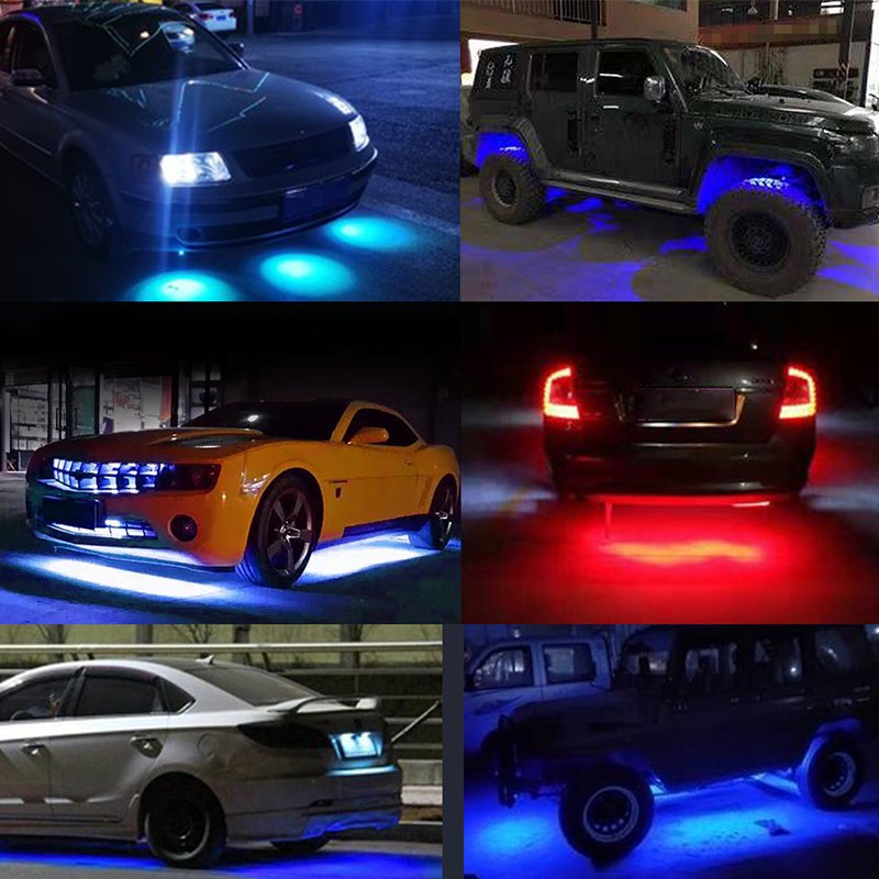 Waterproof Single Color 9W 9 Led Rock Lights Pods Car Purple Pure White Rock Lights For Trucks Car SUV