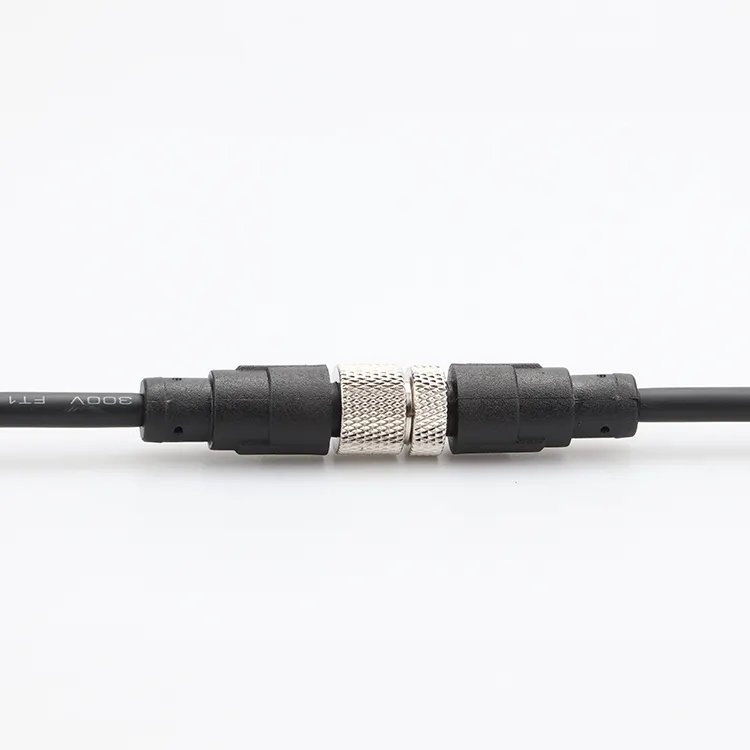 Good Price M12 waterproof aviation plug 3 4 5 6 8 pin straight male female connector M12 cable assembly